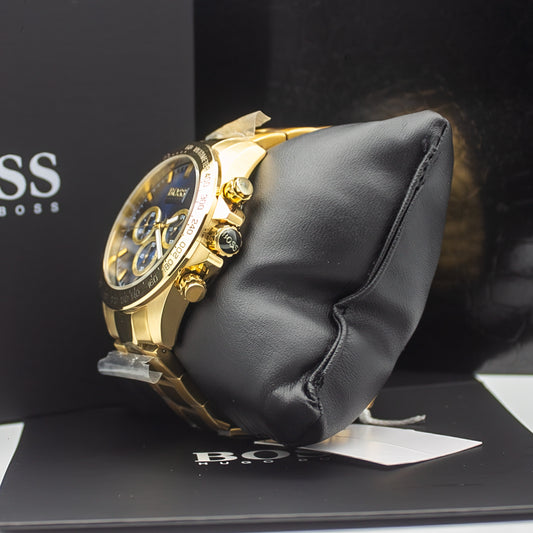HUGO BOSS HB1513340 Ikon Gold Tone Chronograph Mens Watch Brand New