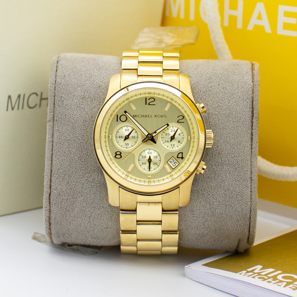 MICHAEL KORS Midsized Chronograph Gold-tone Ladies Watch MK5055