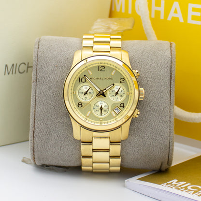 MICHAEL KORS Midsized Chronograph Gold-tone Ladies Watch MK5055