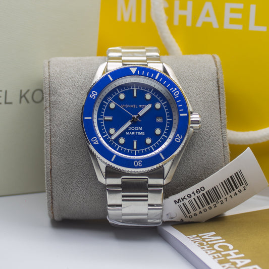 Michael Kors Analog Blue Dial Men's Watch-MK9160