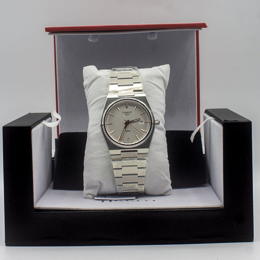 Tissot PRX Silver Stainless Steel Silver Dial Quartz Watch for Men's - T137.410.11.031.00