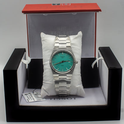 Tissot PRX 40mm Men’s Swiss Quartz Watch – Mint Green Dial, | T137.410.11.091.01