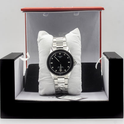 Tissot Seastar 1000 Silver Stainless Steel Black Dial Quartz Watch Gents - T120.410.11.051.00