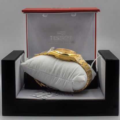 Tissot PRX Gold Stainless Steel Gold Dial Quartz Watch for Gents - T137.410.33.021.00