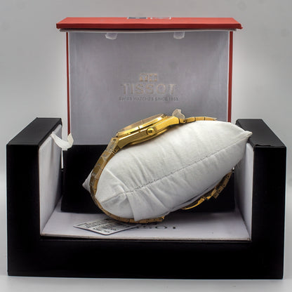 Tissot PRX Gold Stainless Steel Gold Dial Quartz Watch for Gents - T137.410.33.021.00