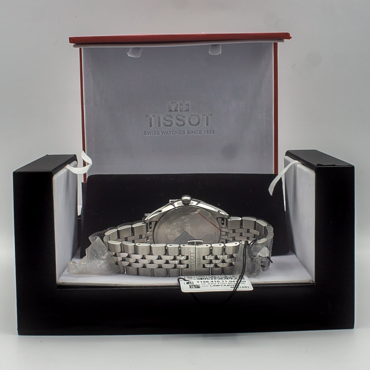 Tissot T-Classic Silver Stainless Steel Blue Dial Quartz Watch for Gents - T156.410.11.041.00