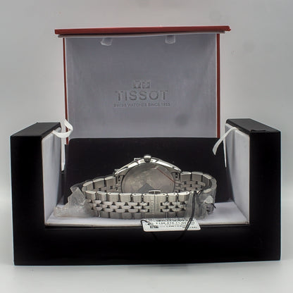 Tissot T-Classic Silver Stainless Steel Blue Dial Quartz Watch for Gents - T156.410.11.041.00
