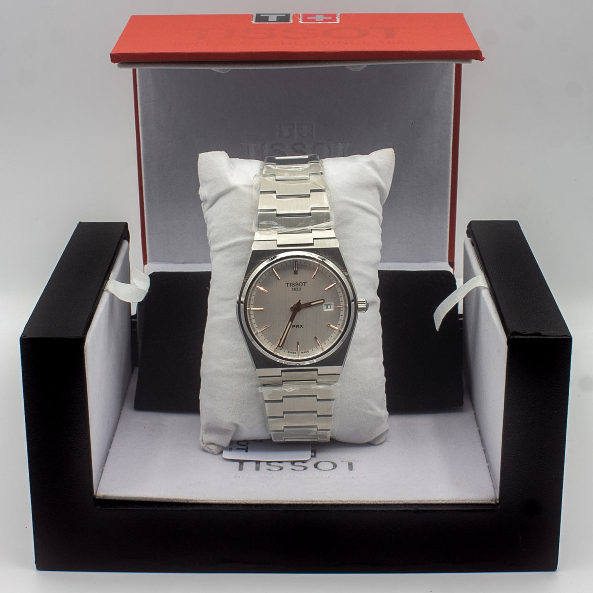 Tissot PRX Silver Stainless Steel Silver Dial Quartz Watch for Men's - T137.410.11.031.00