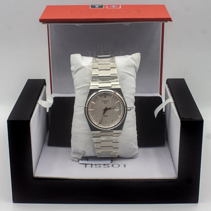 Tissot PRX Silver Stainless Steel Silver Dial Quartz Watch for Men's - T137.410.11.031.00